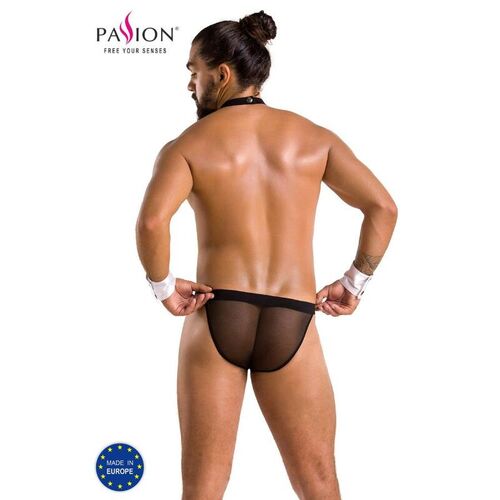 PASSION - 036 SLIP ALFROJO NEGRO S/M