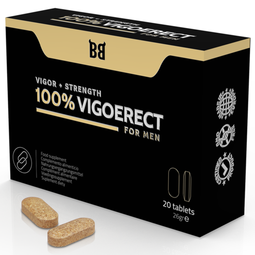 BLACK BULL - 100% VIGOERECT POTENCIADOR PARA HOMBRE 20 CPSULAS