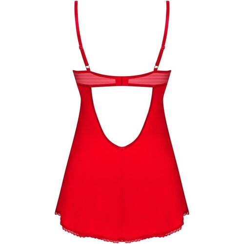 OBSESSIVE - INGRIDIA CHEMISE & TANGA ROJO XS/S