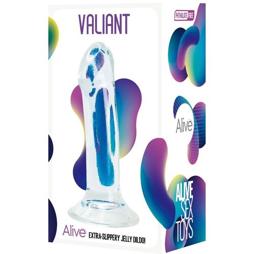 ALIVE - VALIANT PENE REALISTICO TRANSPARENTE 16 CM