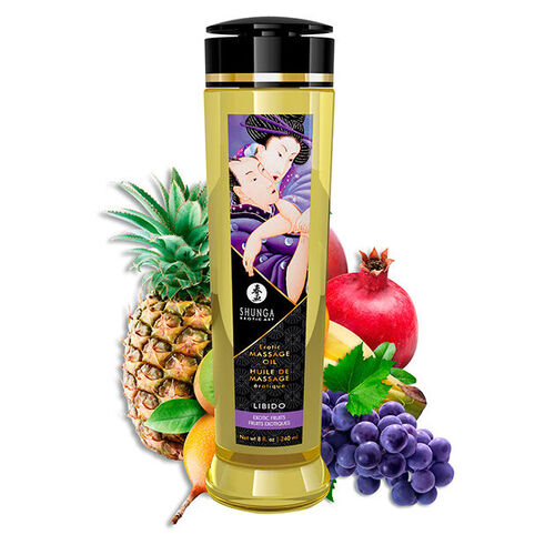 SHUNGA - ACEITE DE MASAJE EROTICO LIBIDO 240 ML