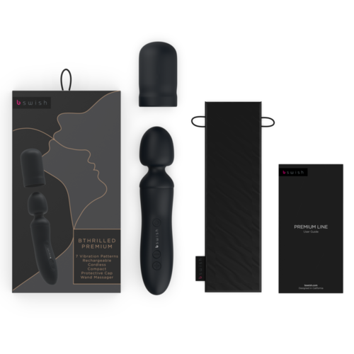 B SWISH - BTHRILLED VIBRADOR WAND PREMIUM NEGRO