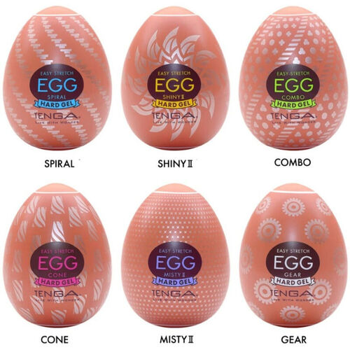 TENGA - HARD BOILED HUEVO MASTURBADOR PACK 6 UDS