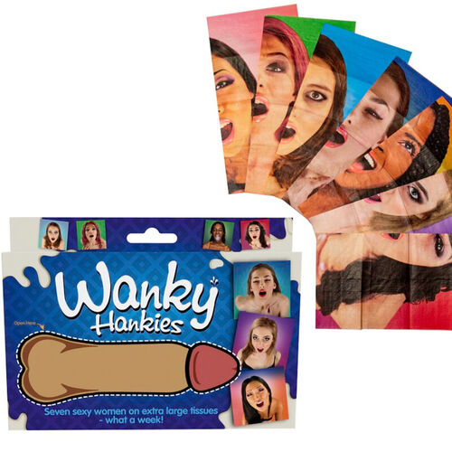 SPENCER & FLEETWOOD - WANKY HANKIES 7 PAUELOS EXTRA GRANDES MUJERES