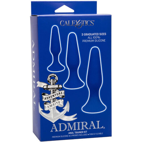 ADMIRAL - KIT 3 PLUG ANAL AZUL