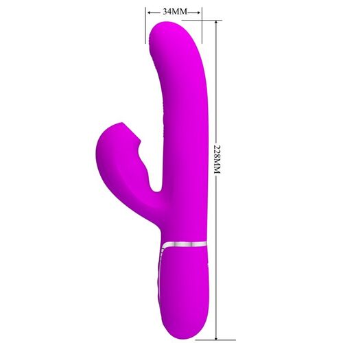 PRETTY LOVE - PERLITA VIBRADOR PUNTO G 3 EN 1 MULTIFUNCIN VIOETA