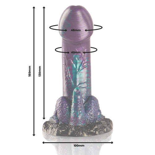 EPIC - BASILISK DILDO DOBLE PLACER ESCAMOSO TAMAÑO PEQUEÑO