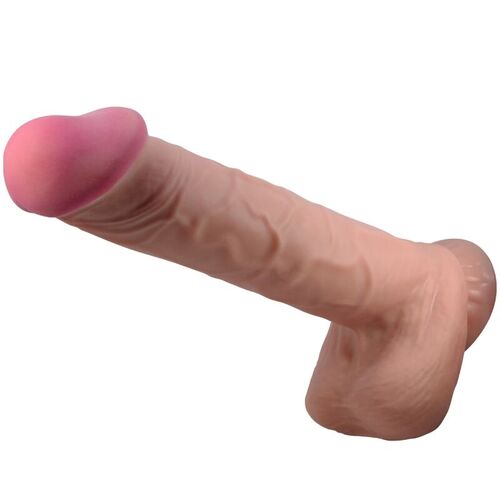 PRETTY LOVE - SLIDING SKIN SERIES DILDO REALSTICO CON VENTOSA PIEL DESLIZANTE MORENO 26 CM