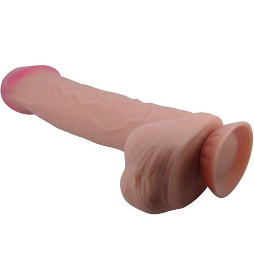 PRETTY LOVE - SLIDING SKIN SERIES DILDO REALSTICO CON VENTOSA PIEL DESLIZANTE MORENO 26 CM