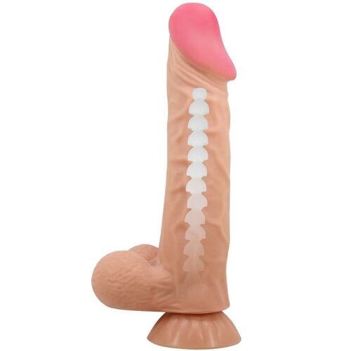 PRETTY LOVE - SLIDING SKIN SERIES DILDO REALSTICO CON VENTOSA PIEL DESLIZANTE 24 CM