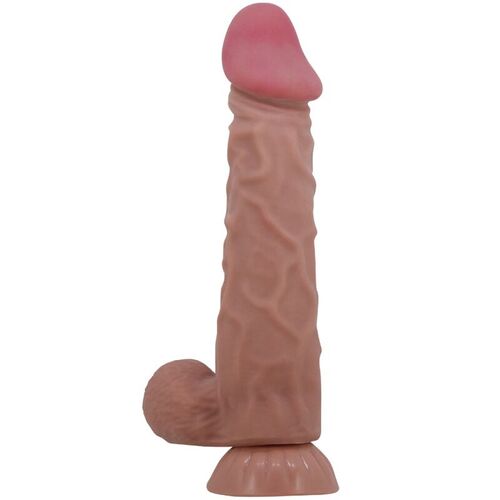 PRETTY LOVE - SLIDING SKIN SERIES DILDO REALSTICO CON VENTOSA PIEL DESLIZANTE MORENO 24 CM