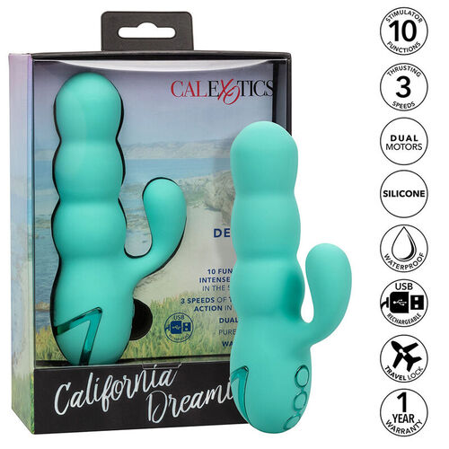 CALEXOTICS - DEL MAR DIVA VIBRADOR RABBIT VERDE AGUA BY CALIFORNIA DREAMING