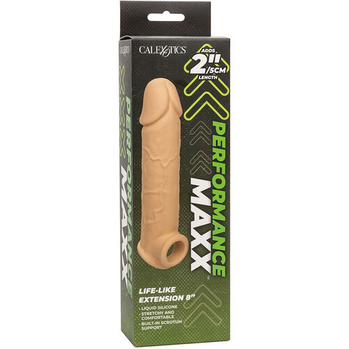 CALEXOTICS - PERFORMANCE MAXX EXTENSIN REALISTA 8 PIEL CLARO