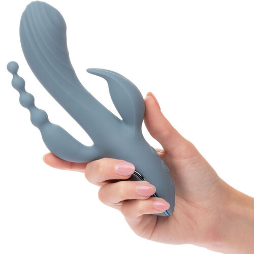 CALEXOTICS - VIBRADOR TRIPLE XTASIS GRIS