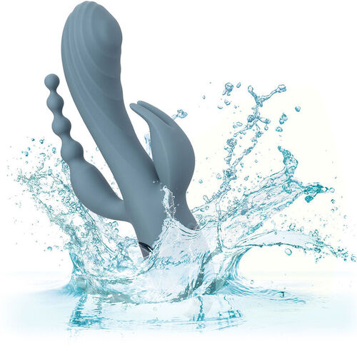 CALEXOTICS - VIBRADOR TRIPLE XTASIS GRIS