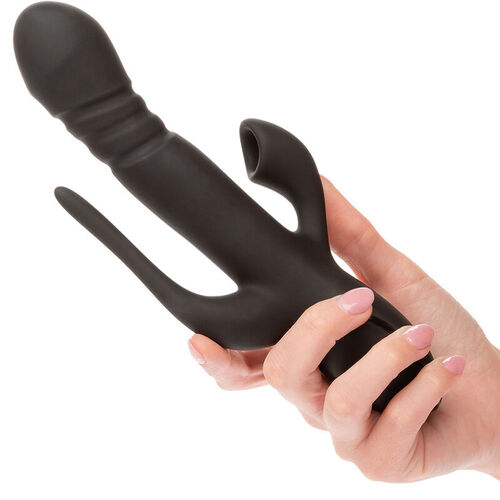 CALEXOTICS - VIBRADOR TRIPLE EUPHORIA NEGRO