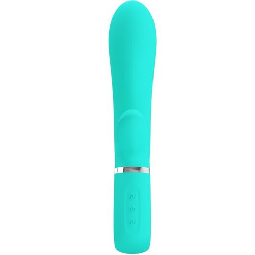 PRETTY LOVE - THOMAS VIBRADOR PUNTO G MULTIFUNCIN VERDE AGUA