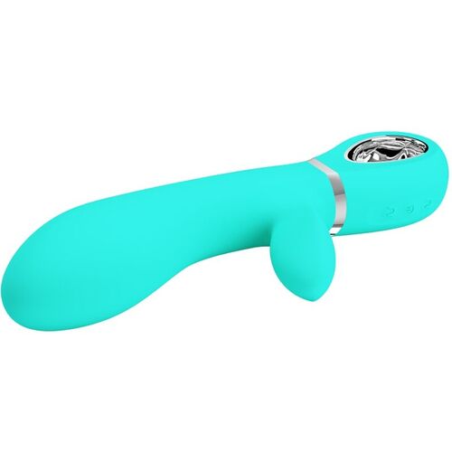 PRETTY LOVE - THOMAS VIBRADOR PUNTO G MULTIFUNCIN VERDE AGUA