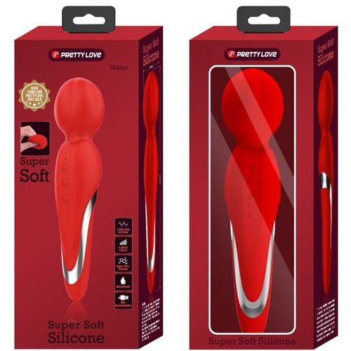 PRETTY LOVE - WALTER VIBRADOR WAND ROJO