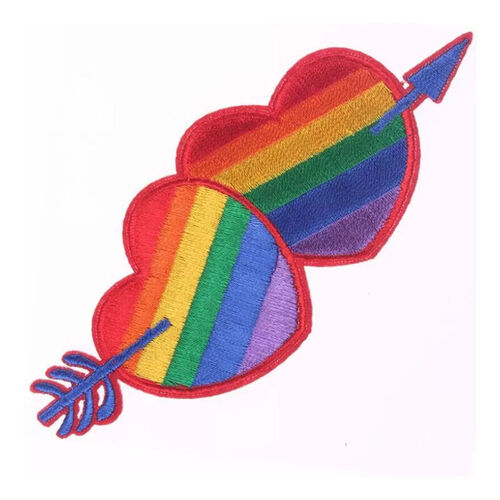 PRIDE - PARCHE CORAZN BANDERA LGBT