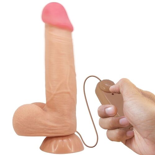 PRETTY LOVE - SLIDING SKIN SERIES DILDO REALSTICO CON VENTOSA PIEL DESLIZANTE NATURAL 21.8 CM