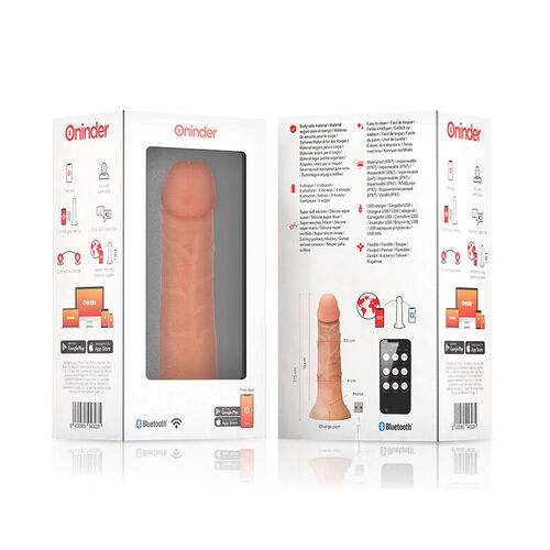 ONINDER - SMALL BOGOT CYBER REALISMO VIBRACION 17.5 CM -O- 4 CM - APP GRATUITA