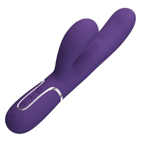 PRETTY LOVE - PERLITA VIBRADOR PUNTO G 3 EN 1 MULTIFUNCIN MORADO