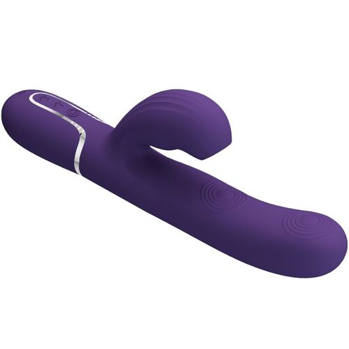 PRETTY LOVE - PERLITA VIBRADOR PUNTO G 3 EN 1 MULTIFUNCIÓN MORADO