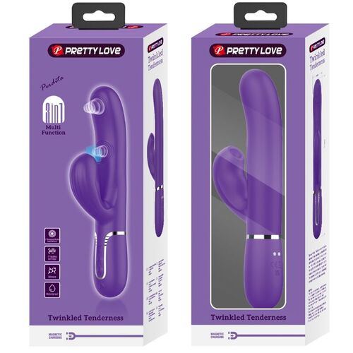 PRETTY LOVE - PERLITA VIBRADOR PUNTO G 3 EN 1 MULTIFUNCIN MORADO