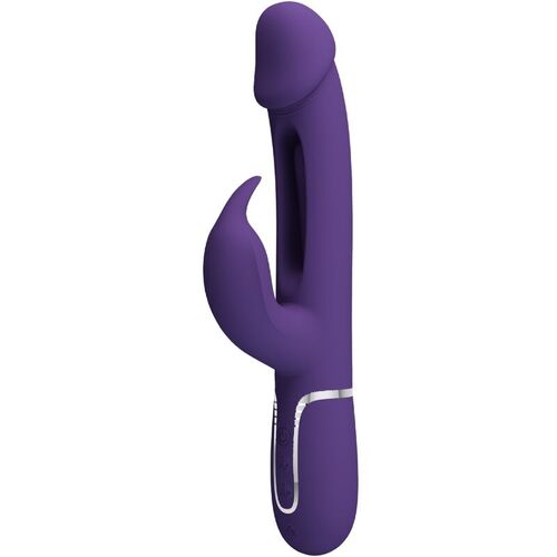 PRETTY LOVE - KAMPAS VIBRADOR RABBIT 3 EN 1 MULTIFUNCIN CON LENGUA VIOLETA