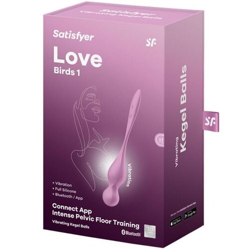 SATISFYER - LOVE BIRDS BOLAS KEGEL VIBRADORAS ROSA