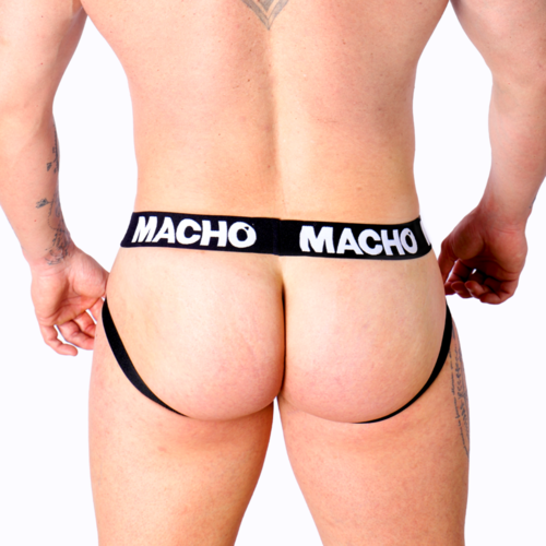 MACHO - MX25NC JOCK CUERO NEGRO M