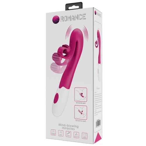 ROMANCE - VIBRADOR Y ESTIMULADOR 30 VELOCIDADES ROSA