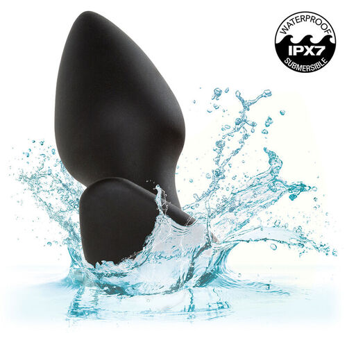 CALEXOTICS - ROCK BOTTOM PERFECT PLUG ANAL 10 VIBRACIONES SILICONA NEGRO