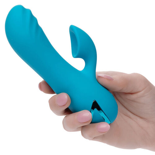 CALEXOTICS - SUNSET BEACH SEDUCER VIBRADOR Y ESTIMULADOR 10 FUNCIONES AZUL