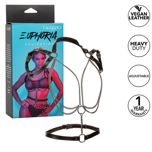 CALEXOTICS - EUPHORIA ARNÉS ESTILO CABESTRO CON MÚLTIPLES CADENAS PREMIUM