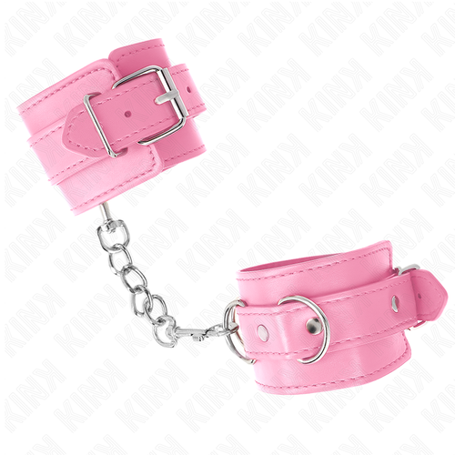 KINK - MUÑEQUERAS SENCILLAS ROSA AJUSTABLE 20-23 CM X 5.5 CM