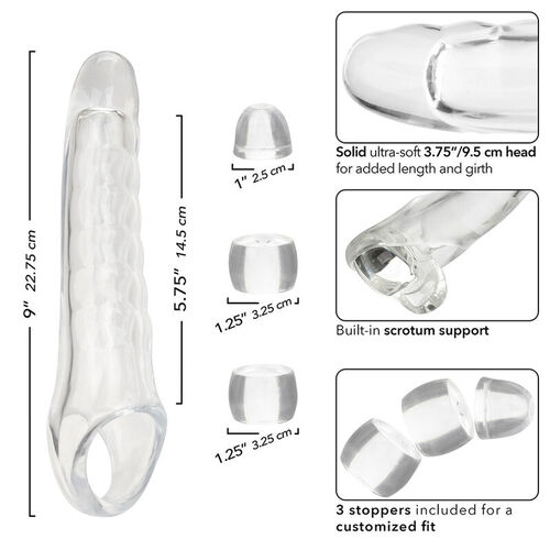 CALEXOTICS - MAXX EXTENSOR DE PENE AJUSTABLE TRANSPARENTE