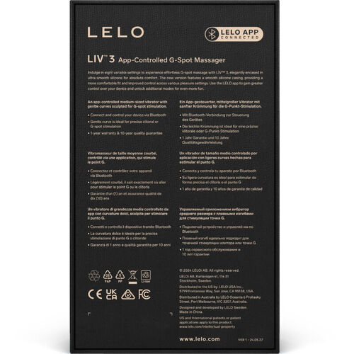 LELO -  LIV™ 3 ESTIMULADOR PUNTO G AZUL