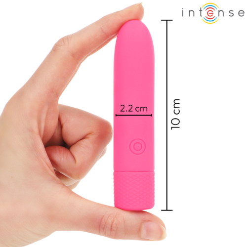 INTENSE - SYMONE BALA VIBRADORA RECARGABLE POR USB 8 VIBRACIONES ROSA 10 X 2.2 CM