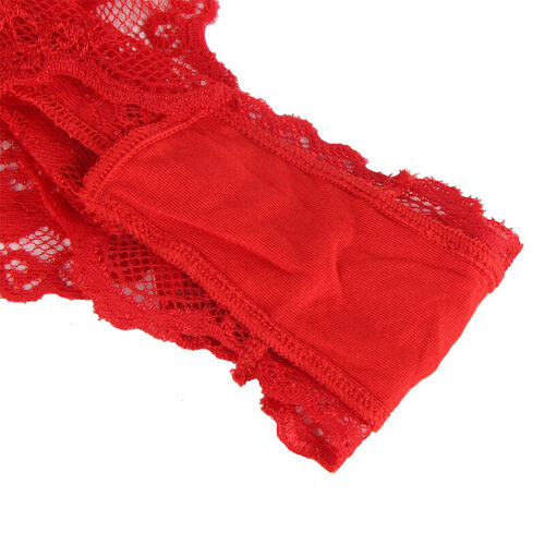 SUBBLIME - 953980 BODY SEXY CON VOLANTES + CINTURÓN ROJO L/XL