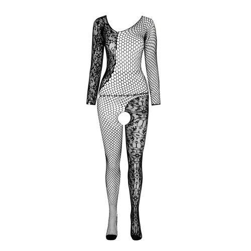 PASSION - BS 107 BODYSTOCKING NEGRO TALLA ÚNICA