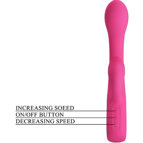 PRETTY LOVE - FRITZ VIBRADOR RABBIT 12 VIBRACIONES ROSA