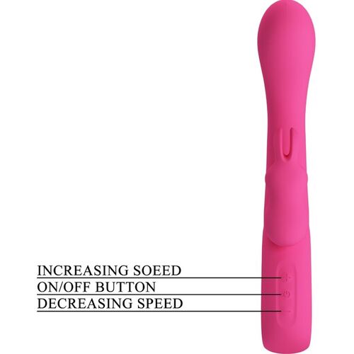 PRETTY LOVE - NOVAK VIBRADOR RABBIT 12 VIBRACIONES ROSA