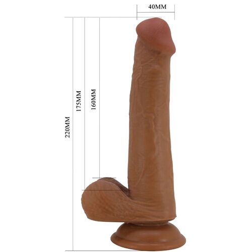 PRETTY LOVE - TALLEN DILDO REALÍSTICO 22 CM MULATO