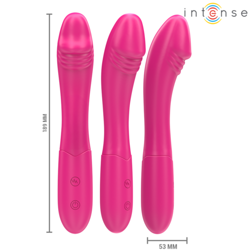 INTENSE - BELINDA VIBRADOR 19 CM FLEXIBLE 10 VIBRACIONES ROSA