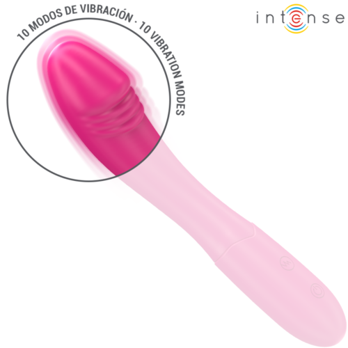 INTENSE - BELINDA VIBRADOR 19 CM FLEXIBLE 10 VIBRACIONES ROSA