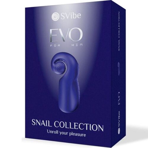 SNAIL VIBE - EVO FOR HIM MASTURBADOR MASCULINO SLIDE N''ROLL AZUL OSCURO