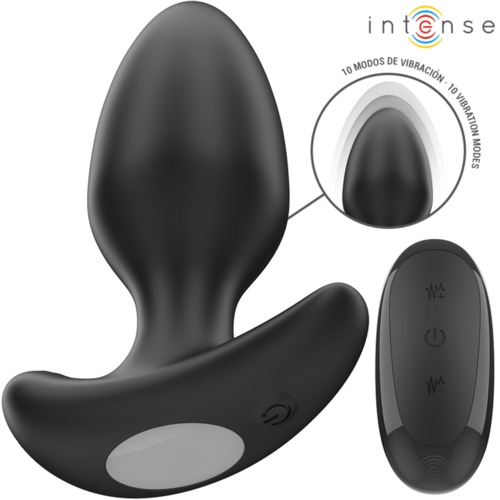 INTENSE - JOEY PLUG ANAL 10 VIBRACIONES NEGRO CONTROL REMOTO