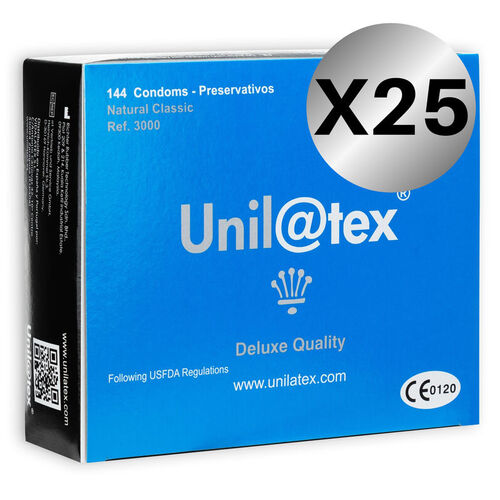 UNILATEX - PRESERVATIVOS  NATURALES 144 UDS X 25 UDS